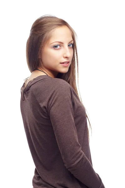 Молодіжний Екстремізм Студійний Знімок Гарненького Молодого Підлітка Ізольовано Підлітка — стокове фото