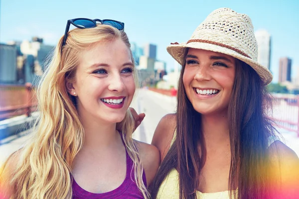 City Full Amazing People Best Friends Having Good Time Out — Stock Photo, Image