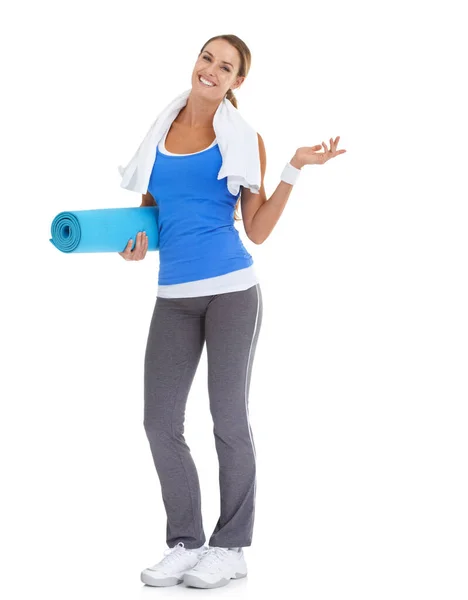 Suggereert Een Grote Fitness Alternatief Fit Jonge Vrouw Met Een — Stockfoto