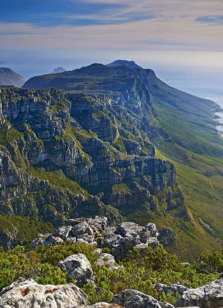 Table Mountain Festmények Table Mountain Western Cape Dél Afrika — Stock Fotó