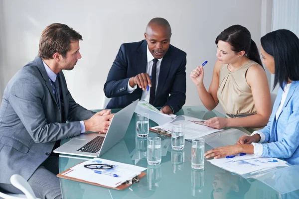 Planejamento Trabalho Equipe Estratégia Com Empresários Reunião Para Ideia Documentos — Fotografia de Stock