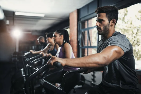 Release All Your Stress Gym Young People Working Out Gym — Stock Photo, Image