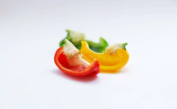 Zöldség Szín Egészséges Ételek Stúdióban Paprikával Művészettel Kreativitással Táplálkozási Szakemberek — Stock Fotó