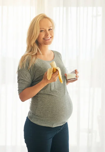 Wat Baby Wil Krijgt Baby Portret Van Een Gelukkige Zwangere — Stockfoto