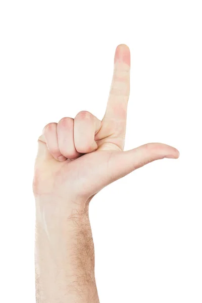 Emoji Hand Sign Persons Finger Loser Gesture Png Transparent Background — Stock Photo, Image