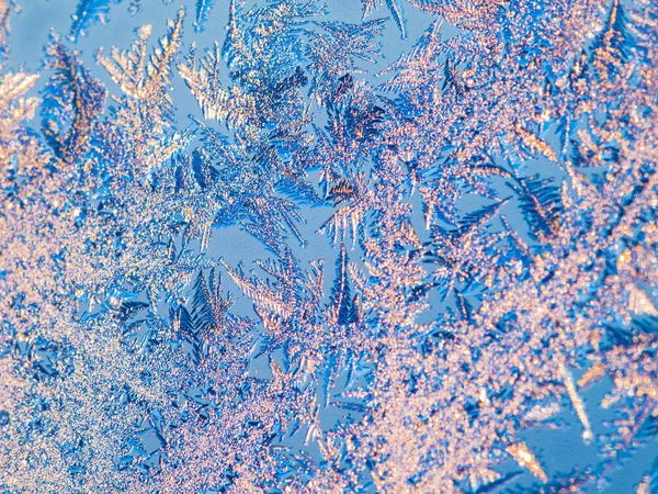 Crystals Creative Winter Snow Art Christmas Holiday Season Mock Space — Stock Photo, Image