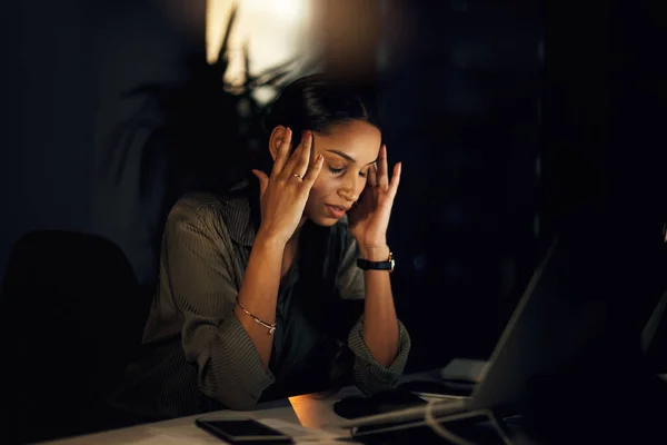 Troppo Stress Sul Lavoro Può Influenzare Seriamente Tua Vita Una — Foto Stock