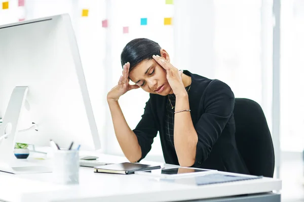 Zvládat Stres Práci Snazší Když Rozumíte Spouštěcím Mechanismům Mladá Podnikatelka — Stock fotografie