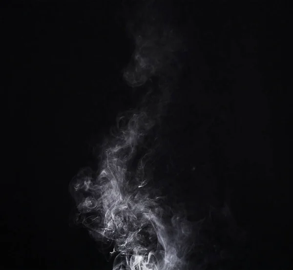 Szary Dym Wiruje Białe Tło Studio Bez Ludzi Mgłą Powietrzu — Zdjęcie stockowe