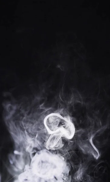 Кольцо Дыма Паровая Текстура Png Туманом Воздухе Прозрачном Фоне Курение — стоковое фото