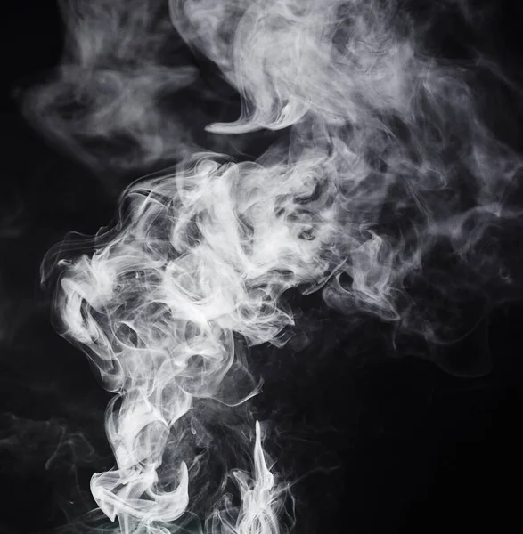 有雾和雾的烟雾隔离在气孔或透明的背景与气体设计和雾 喷雾或粉末与质地一起燃烧的蒸汽 烟熏和香 — 图库照片