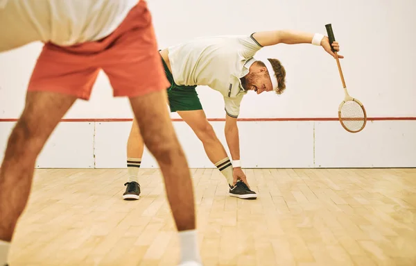 Finns Inget Bättre Sätt Att Hålla Formen Med Squash Två — Stockfoto