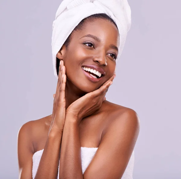 Beauty Enhancing What You Already Have Isolated Studio Shot Beautiful — Stock Photo, Image
