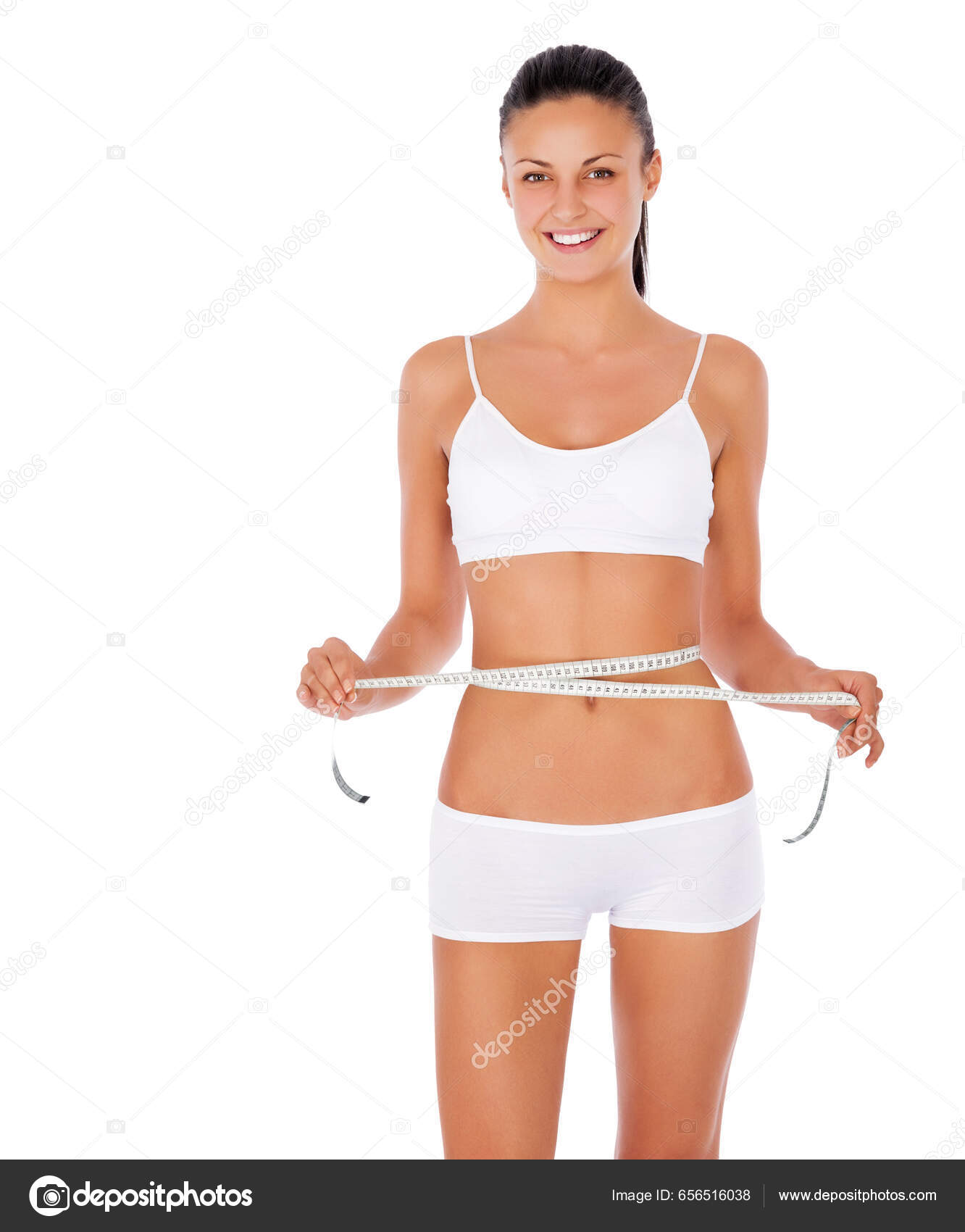 Woman Underwear Body Measuring Tape Lose Weight Health Diet