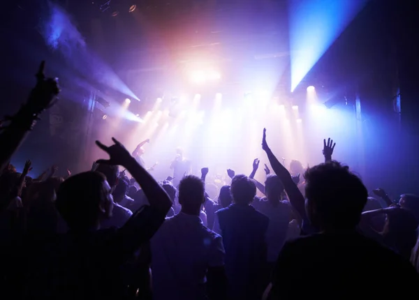 Music Dance Party Crowd Concert Rock Live Band Performance Festival — Stock Photo, Image