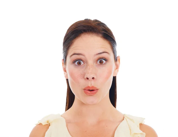 Face Portrait Surprise Woman Amazed Discount Sales Winning Announcement Victory Royalty Free Stock Images