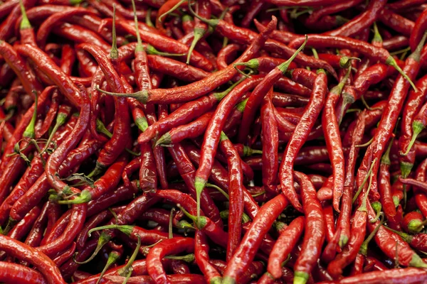 Spicy Red Pepper Grocery Chillies Supermarket Organic Food Shopping Health — Stock Fotó
