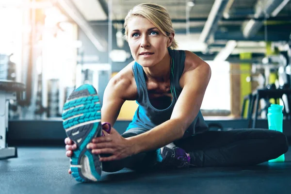 Your Health You Have Nothing Sporty Woman Working Out Gym — Stock Photo, Image