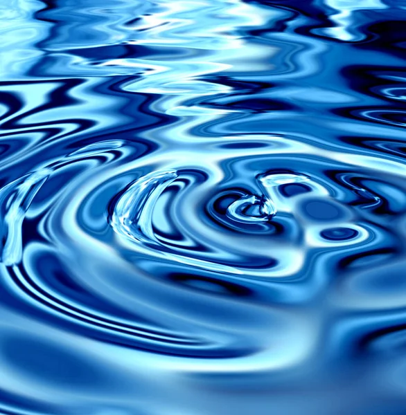 Waves Ripple Blue Water Pattern Mockup Digital Texture Environment Reflection — Stock Photo, Image