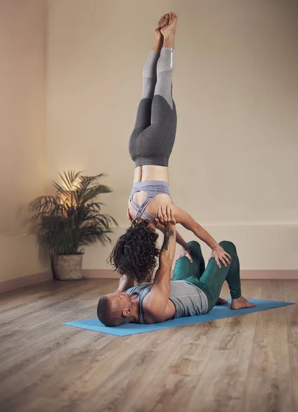 Yoga Ist Der Nächste Schritt Aufnahme Voller Länge Von Einem — Stockfoto