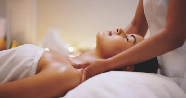 Soins Peau Luxe Détente Féminine Massage Beauté Avec Bien Être — Photo