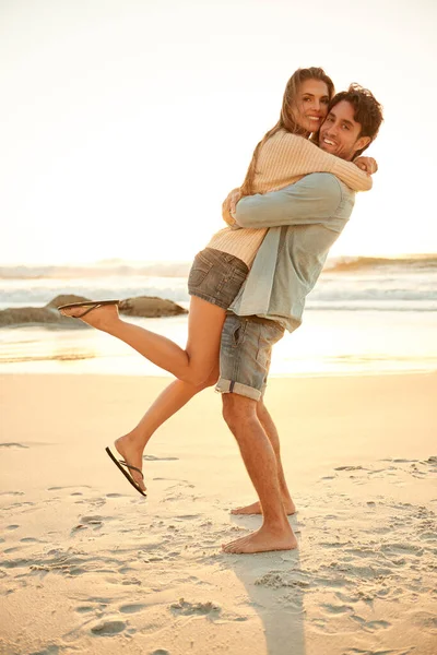 Always Have Fun Together Full Length Shot Young Couple Being — Stock Photo, Image