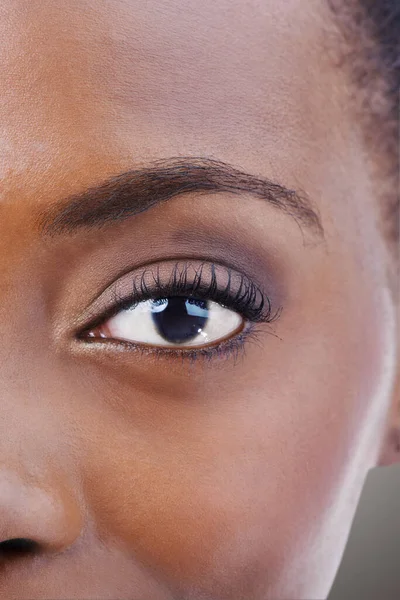 Краса Очах Спойлера Привабливе Африканське Жіноче Око — стокове фото