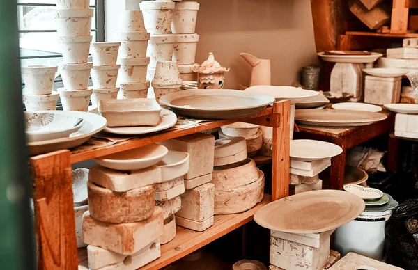 Мистецтво Яке Можете Використовувати Щодня Глиняний Посуд Ручної Роботи Керамічній — стокове фото