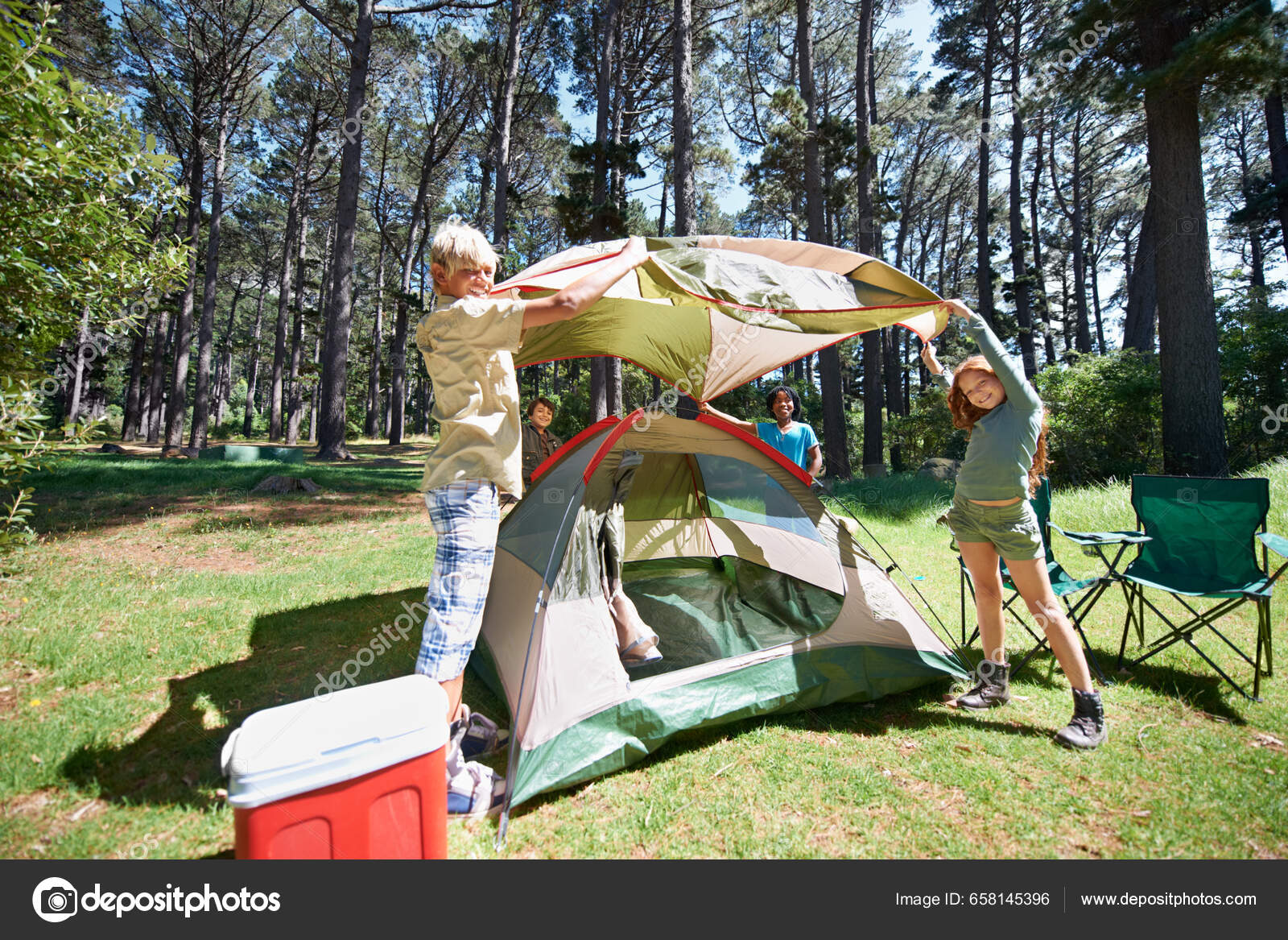 Putting up a tent sale