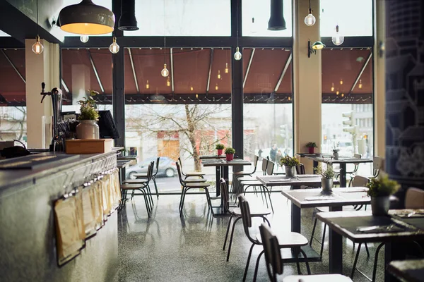 Restoran Kosong Toko Kafe Atau Kedai Kopi Untuk Layanan Ritel — Stok Foto