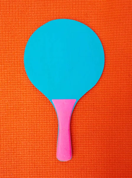 Looks Its Just High Angle Shot Table Tennis Bat Placed — Stock Photo, Image