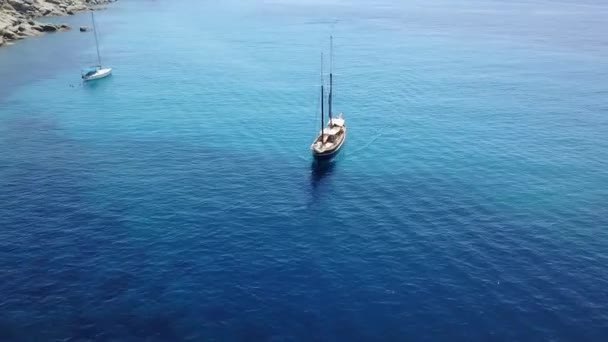 Voyage Avion Bateau Dans Eau Mer Pour Croisière Vacances Vacances — Video