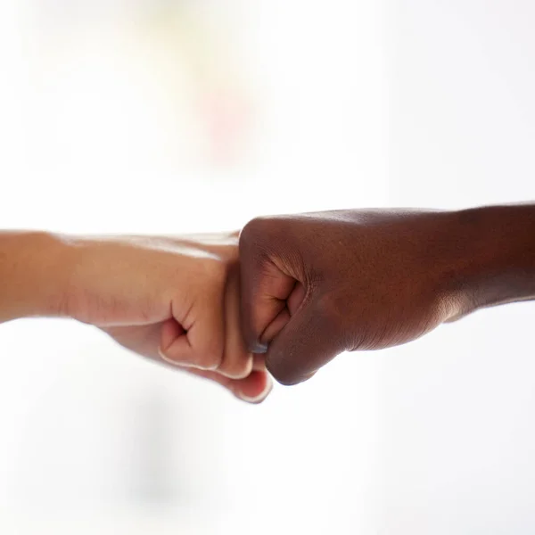 Diversidade Punho Mãos Pessoas Apoio Poder Solidariedade Colaboração Contra Fundo — Fotografia de Stock