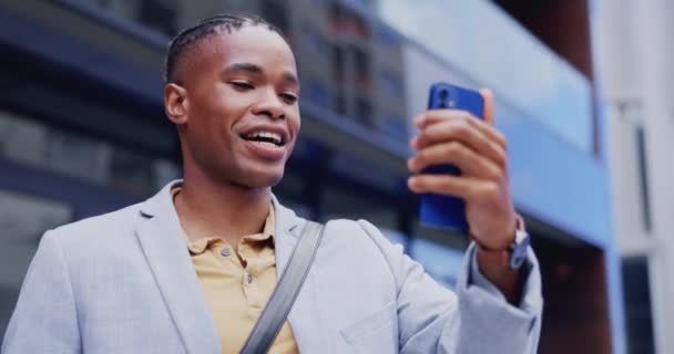 Video Conversazione Chiamata Telefono Uomo Colore Rete Chat Consulenza Con — Video Stock
