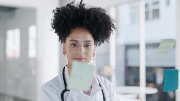 Planlægning Tænkning Læge Med Strategi Sundhedspleje Forskning Medicinsk Tidsplan Glad – Stock-video