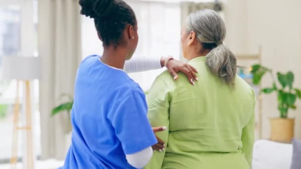 Rehabilitación Quiropráctico Enfermero Con Mujer Mayor Para Fisioterapia Bienestar Fisioterapia — Vídeos de Stock