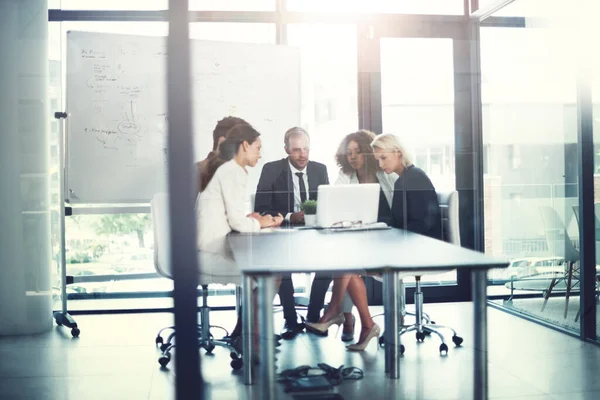Its All Strategy Group Corporate Businesspeople Meeting Boardroom — Stock Photo, Image