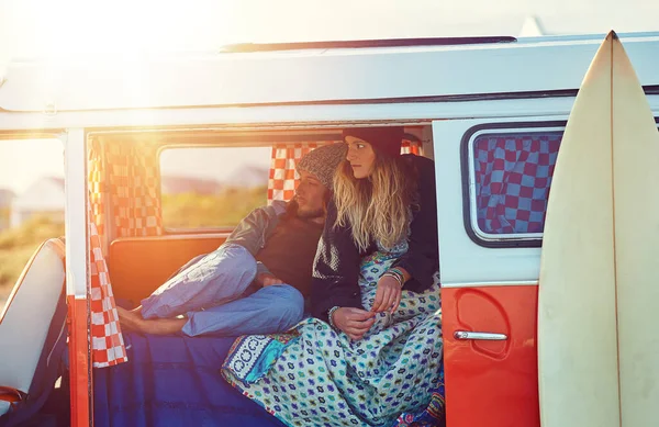 Traveling Together Offers You Amazing Reasons Always Together Adventurous Couple — Stock Photo, Image
