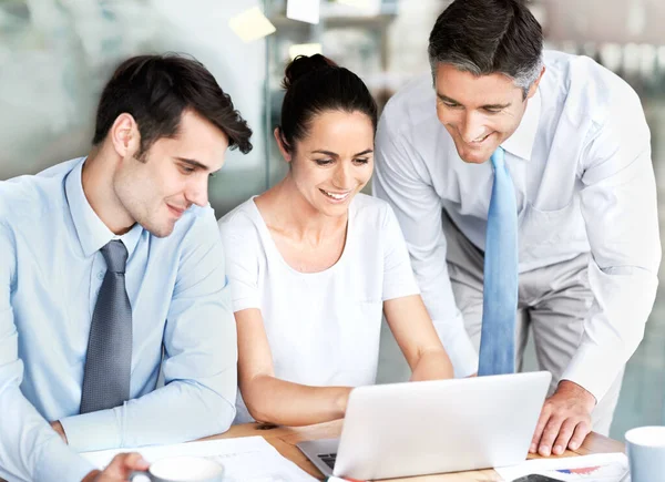 Everything Looking Good Group Businesspeople Working Together Project — Stock Photo, Image