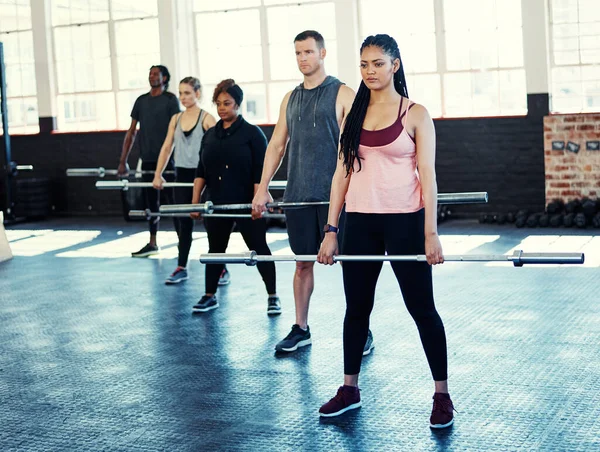 Machen Sie Bewegung Einem Teil Ihrer Täglichen Routine Eine Fitnessgruppe — Stockfoto