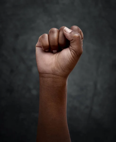 Uguaglianza Protesta Pugno Mano Giustizia Solidarietà Diritti Umani Sostegno Alla — Foto Stock