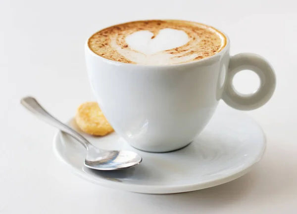 Kahve Fincanı Latte Sanat Restoran Yaratıcılığı Müşteri Hizmetleri Konukseverlik Veya — Stok fotoğraf
