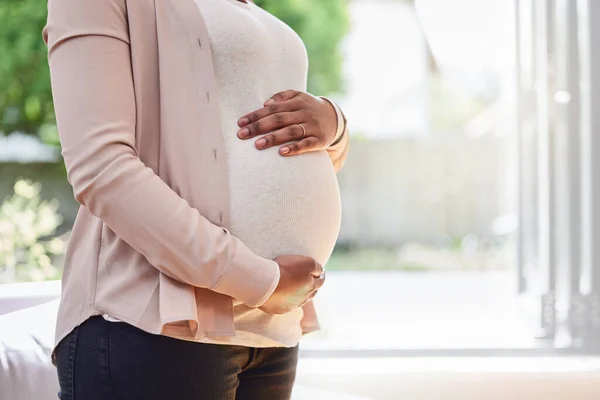 Ciąża Żołądek Kobieta Oprawić Brzuch Lub Gotowy Macierzyństwa Lub Ręce — Zdjęcie stockowe