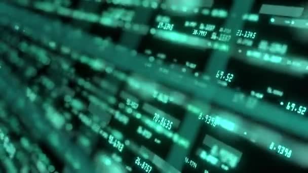 Statistiche Del Mercato Azionario Indicatore Indice Con Futuristica Fintech Informazioni — Video Stock