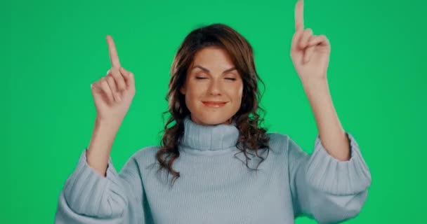 Yüz Işaret Gülümseyen Bir Kadın Reklam Marka Geliştirme Ile Bir — Stok video