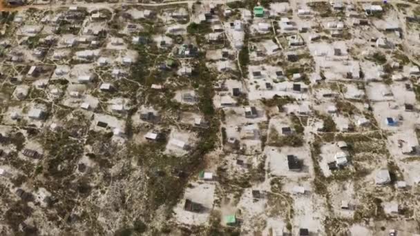 Pauvreté Ghetto Canton Aérien Afrique Sud Pour Logement Dans Village — Video