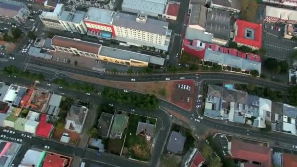 Город Здания Беспилотник Над Южной Африке Городской Архитектуры Дороги Движения — стоковое видео