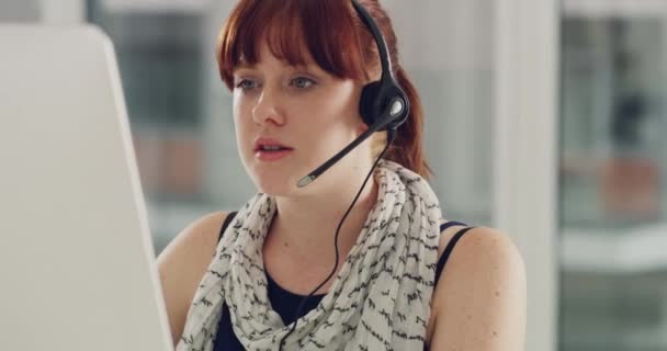 Arama Merkezi Tele Pazarlama Müşteri Hizmetleri Bizimle Irtibata Geçmek Için — Stok video