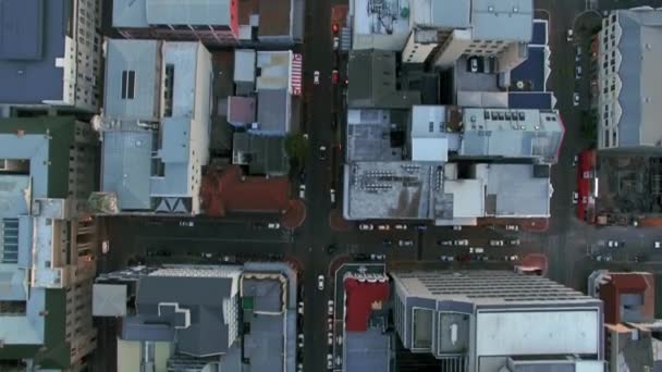 Architettura Edifici Strada Con Drone Della Città Città Del Capo — Video Stock