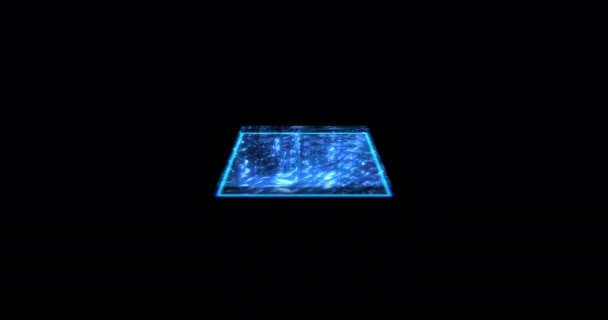 Micropuce Système Processeur Numérique Avec Lumière Technologie Futuriste Science Big — Video